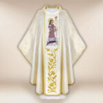 Chasuble brodée Saint Hubert