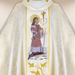 Chasuble brodée Saint Hubert