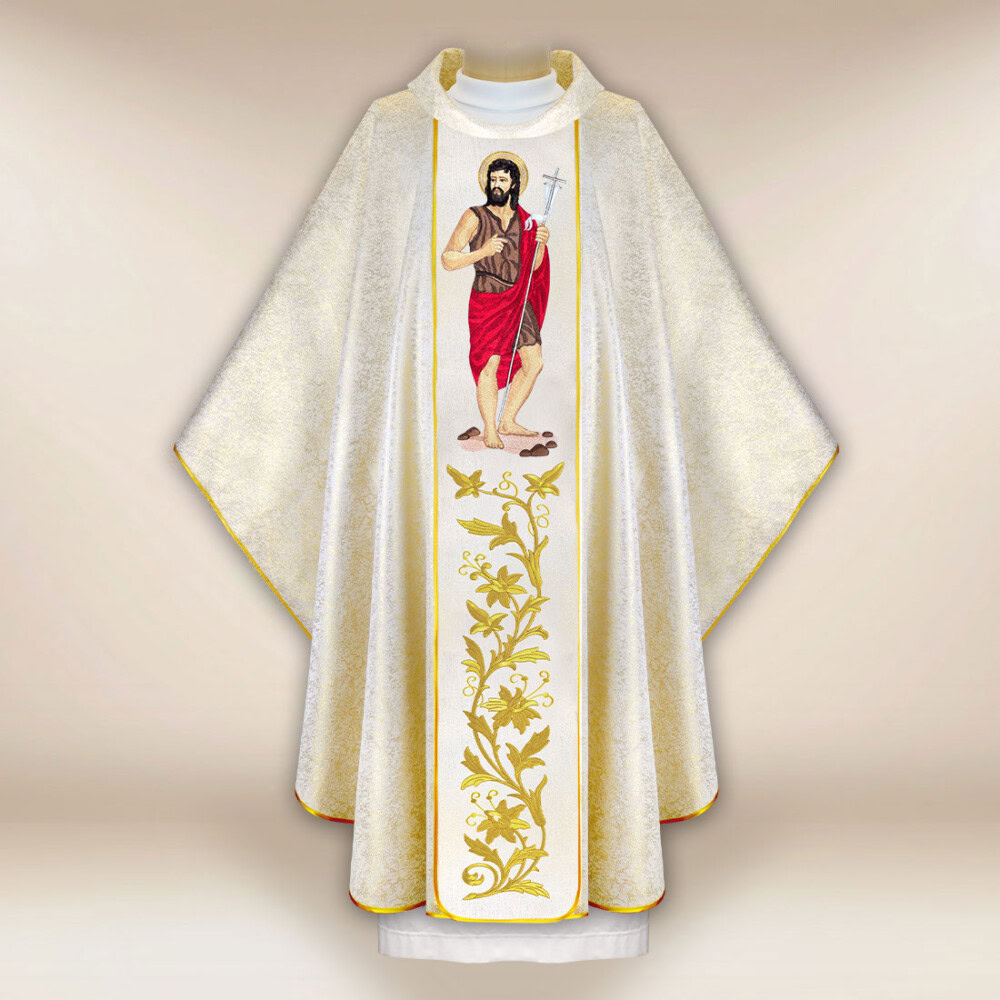 Chasuble brodée Saint Jean Baptiste