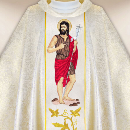 Chasuble brodée Saint Jean Baptiste