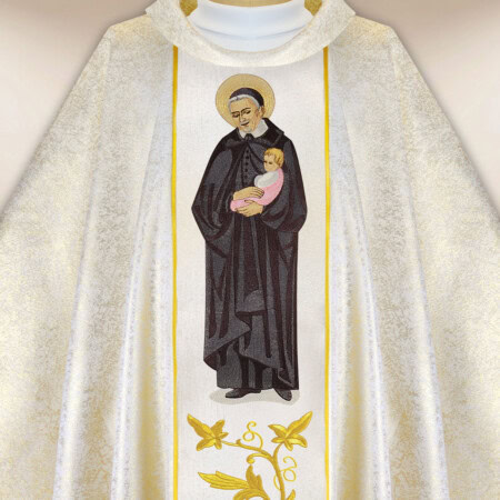 Chasuble brodée Saint Vincent