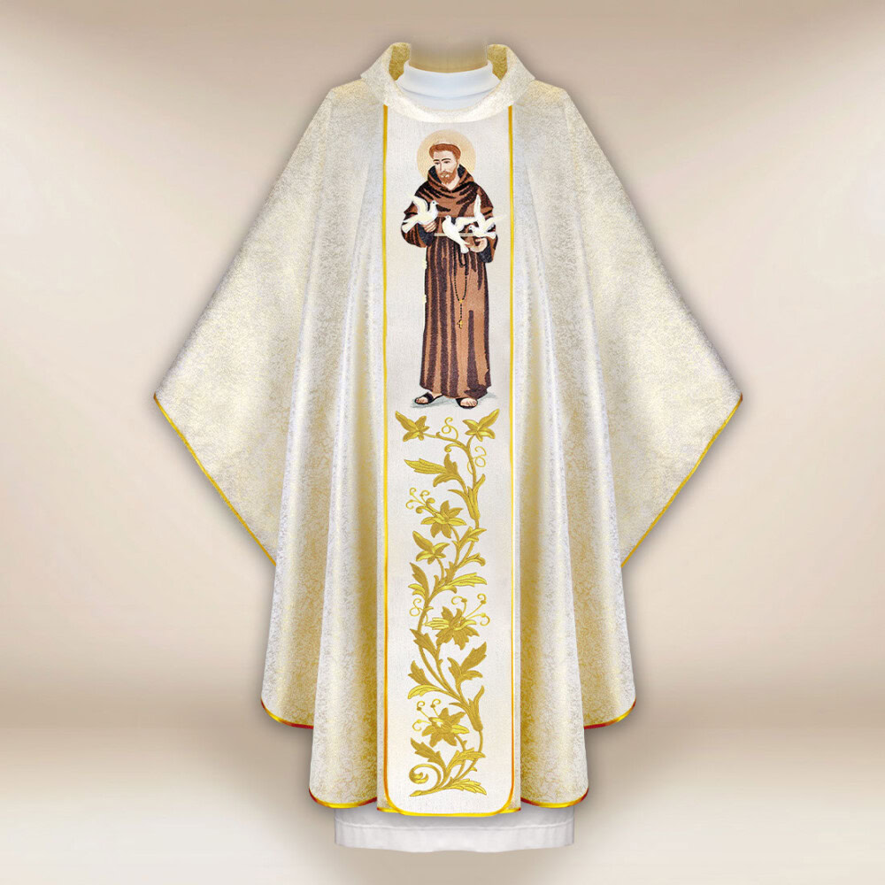 Chasuble brodée Saint François