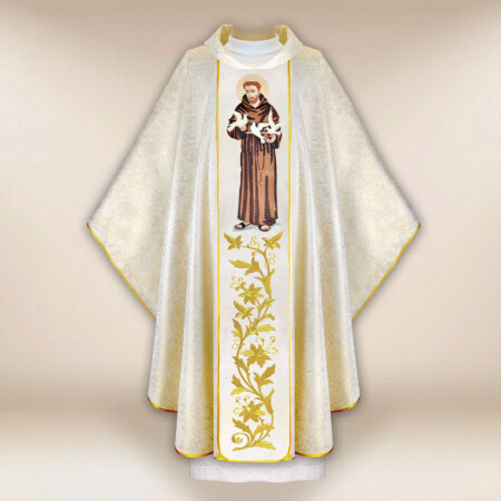 Chasuble brodée Saint François