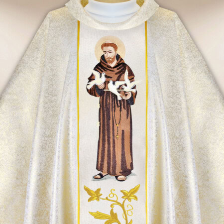 Chasuble brodée Saint François