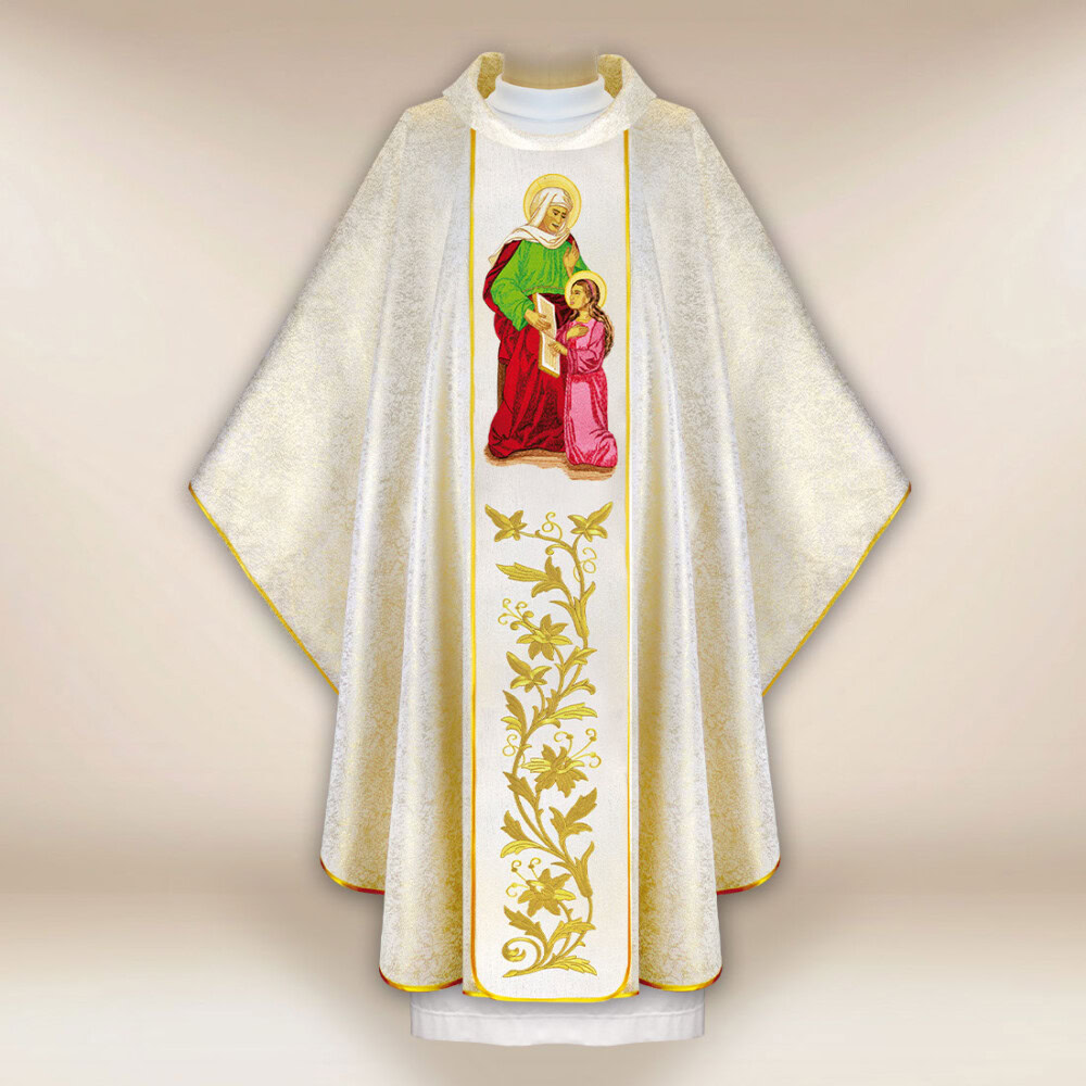 Chasuble brodée Sainte Anne