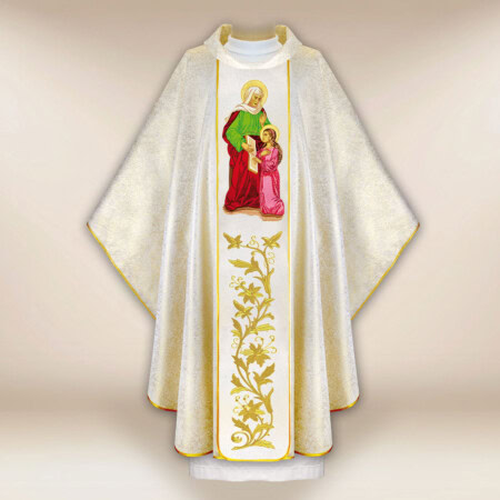 Chasuble brodée Sainte Anne