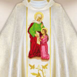 Chasuble brodée Sainte Anne