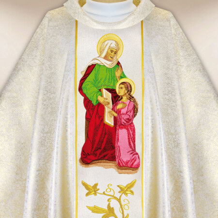Chasuble brodée Sainte Anne