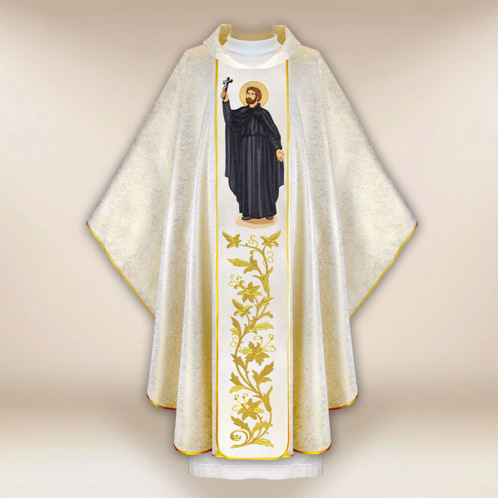Chasuble brodée Saint François-Xavier