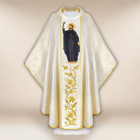 Chasuble brodée Saint François-Xavier