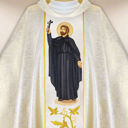 Chasuble brodée Saint François-Xavier