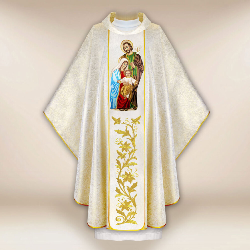 Chasuble brodée Sainte Famille