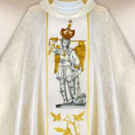 Chasuble brodée Saint Michel Archange de la Montagne Gargano