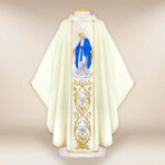 Chasuble brodée Mère de Dieu Immaculée