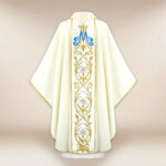 Chasuble brodée Mère de Dieu de la Lumière