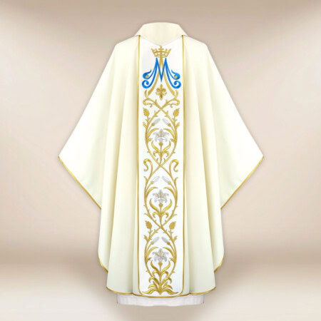 Chasuble brodée Mère de Dieu de la Lumière