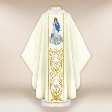 Chasuble brodée Notre-Dame de l'Assomption