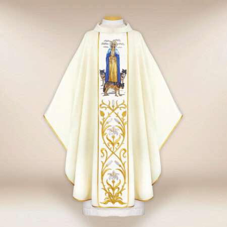 Chasuble brodée Mère de Dieu de la Lumière
