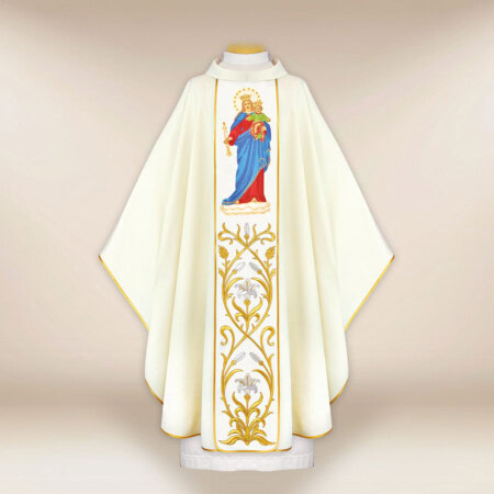 Chasuble brodée Mère de Dieu, Secours des Chrétiens