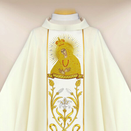 Chasuble brodée Mère de Dieu d'Ostra Brama