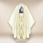 Chasuble brodée Mère de Dieu du Scapulaire