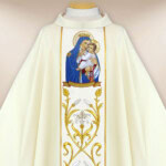 Chasuble brodée Mère de Dieu du Scapulaire