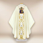 Chasuble brodée Mère de Dieu de l'Incessante Aide