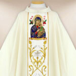Chasuble brodée Mère de Dieu de l'Incessante Aide
