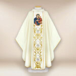 Chasuble brodée Notre-Dame de Gietrzwałd