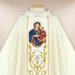 Chasuble brodée Notre-Dame de Gietrzwałd