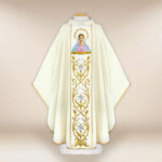 Chasuble brodée Notre-Dame de Medjugorie