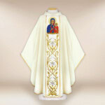 Chasuble brodée Notre-Dame de Czestochowa