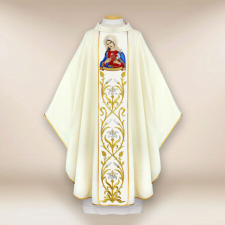 Chasuble brodée Cœur de Marie