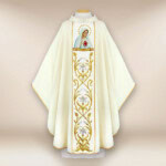 Chasuble brodée Notre-Dame de Fatima