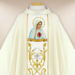 Chasuble brodée Notre-Dame de Fatima