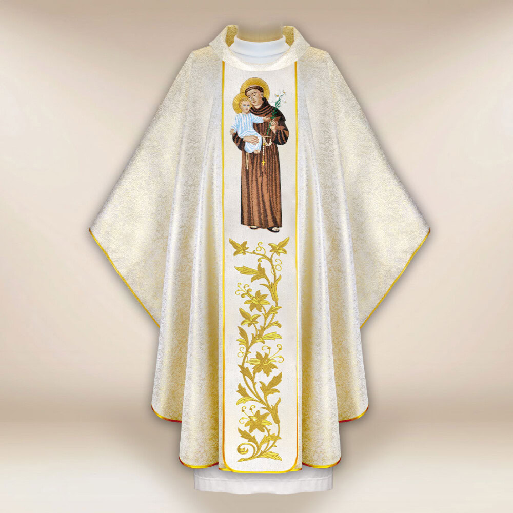Chasuble brodée Saint Antoine