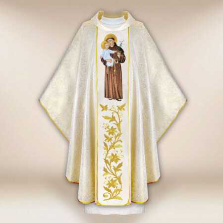 Chasuble brodée Saint Antoine