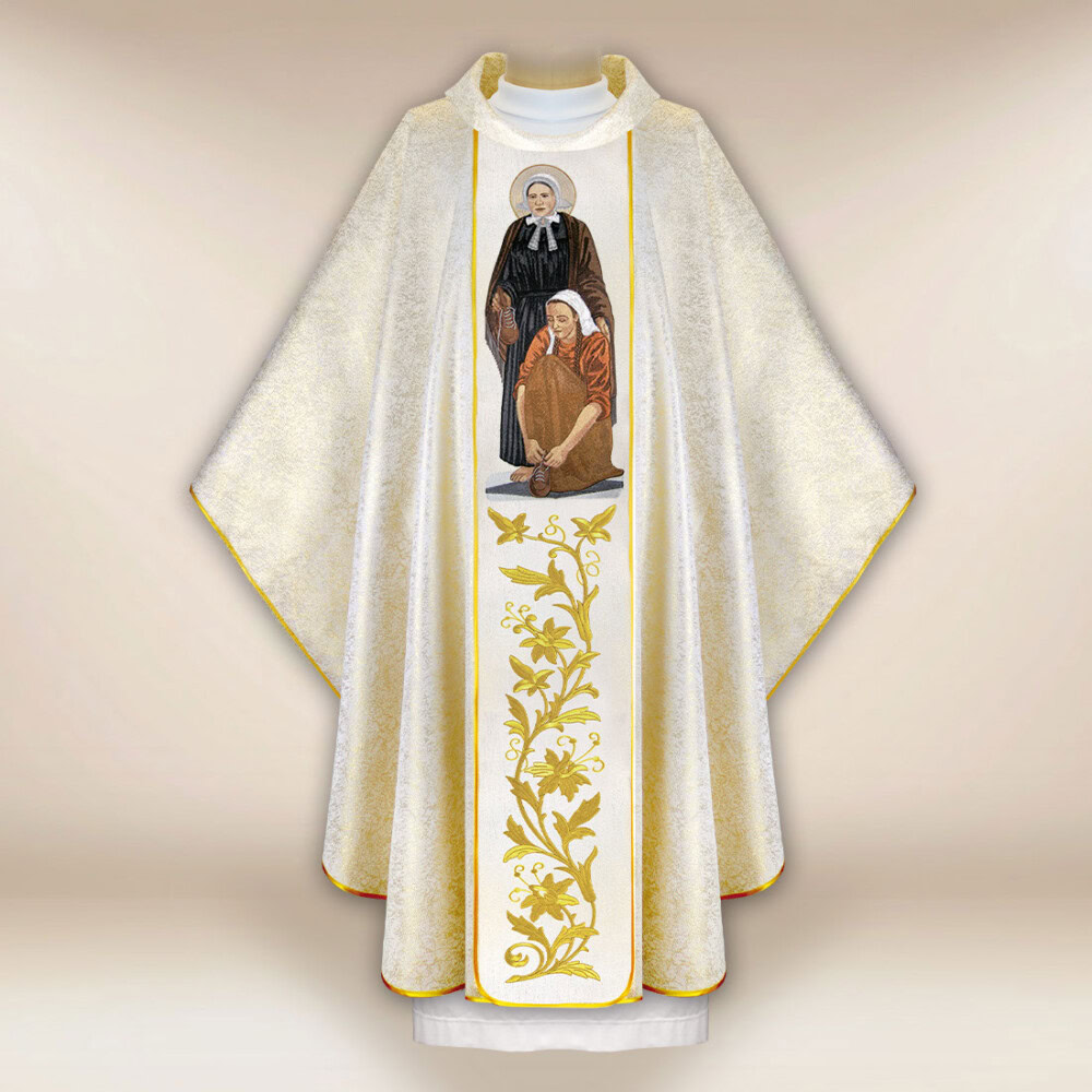 Chasuble brodée Sainte Mère Marie