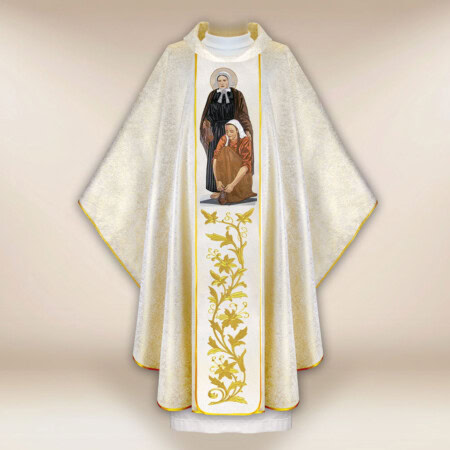 Chasuble brodée Sainte Mère Marie