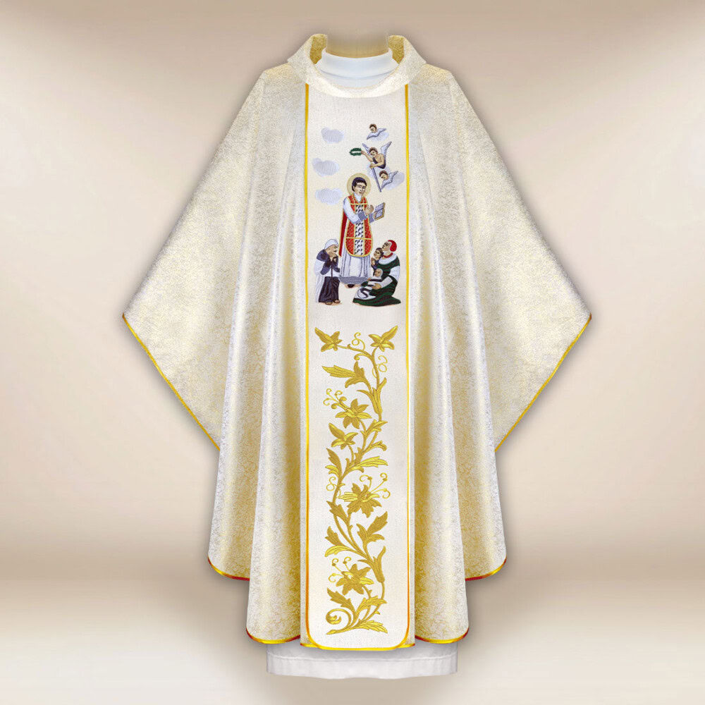 Chasuble brodée Saint Valentin