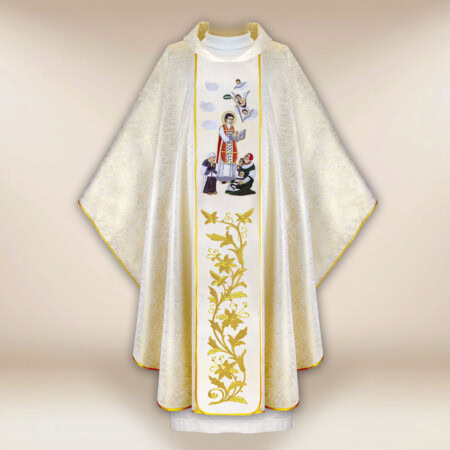 Chasuble brodée Saint Valentin