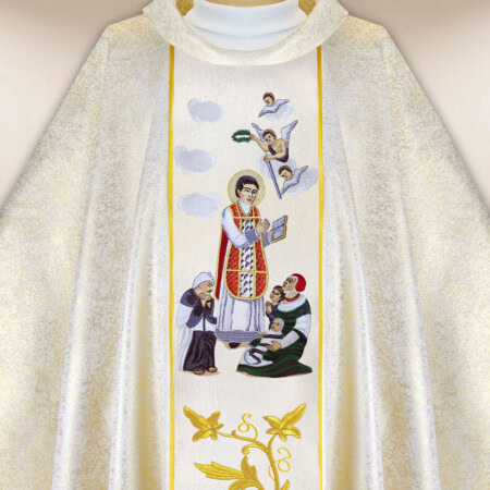Chasuble brodée Saint Valentin