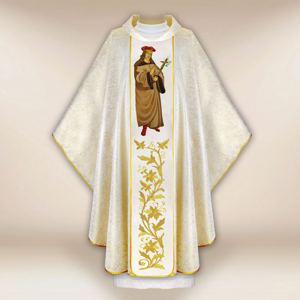 Chasuble brodée Saint Casimir