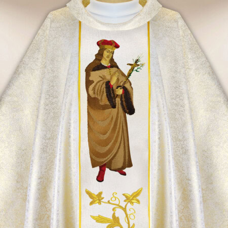 Chasuble brodée Saint Casimir
