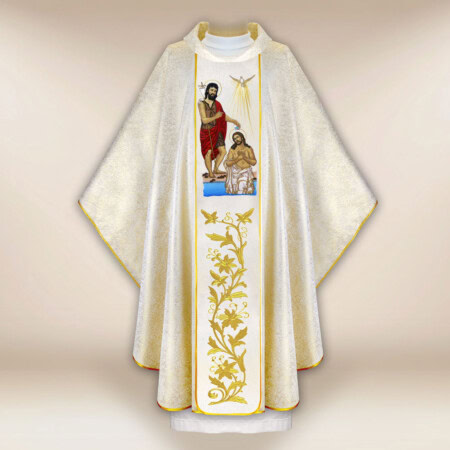 Chasuble brodée Baptême de Jésus