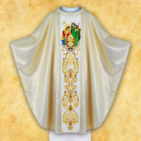 Chasuble brodée de Noël