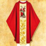 Chasuble avec l'image de saint André Apôtre