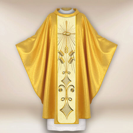 Chasuble de mariage brodée