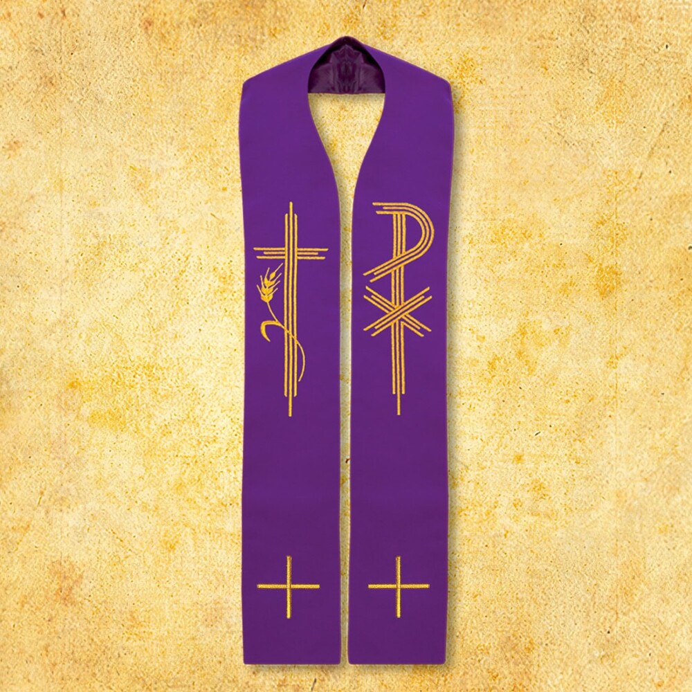 Étole liturgique brodée PX