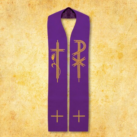 Étole liturgique brodée PX